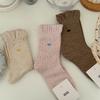 Colorful Dotted Cotton Boneless Socks, Autumn and Winter Bubble Socks, Open-top Socks, Versatile and Breathable Girls' Socks