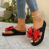 2026 Women Slippers Bow Summer Sandals Indoor Outdoor Beach Shoes Summer Women Slippers Flip Flops On The Platform Slides Women