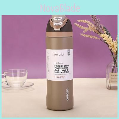 Owala 24oz Isolierter Reisebecher mit doppeltem Trinkdeckel für den Außenbereich