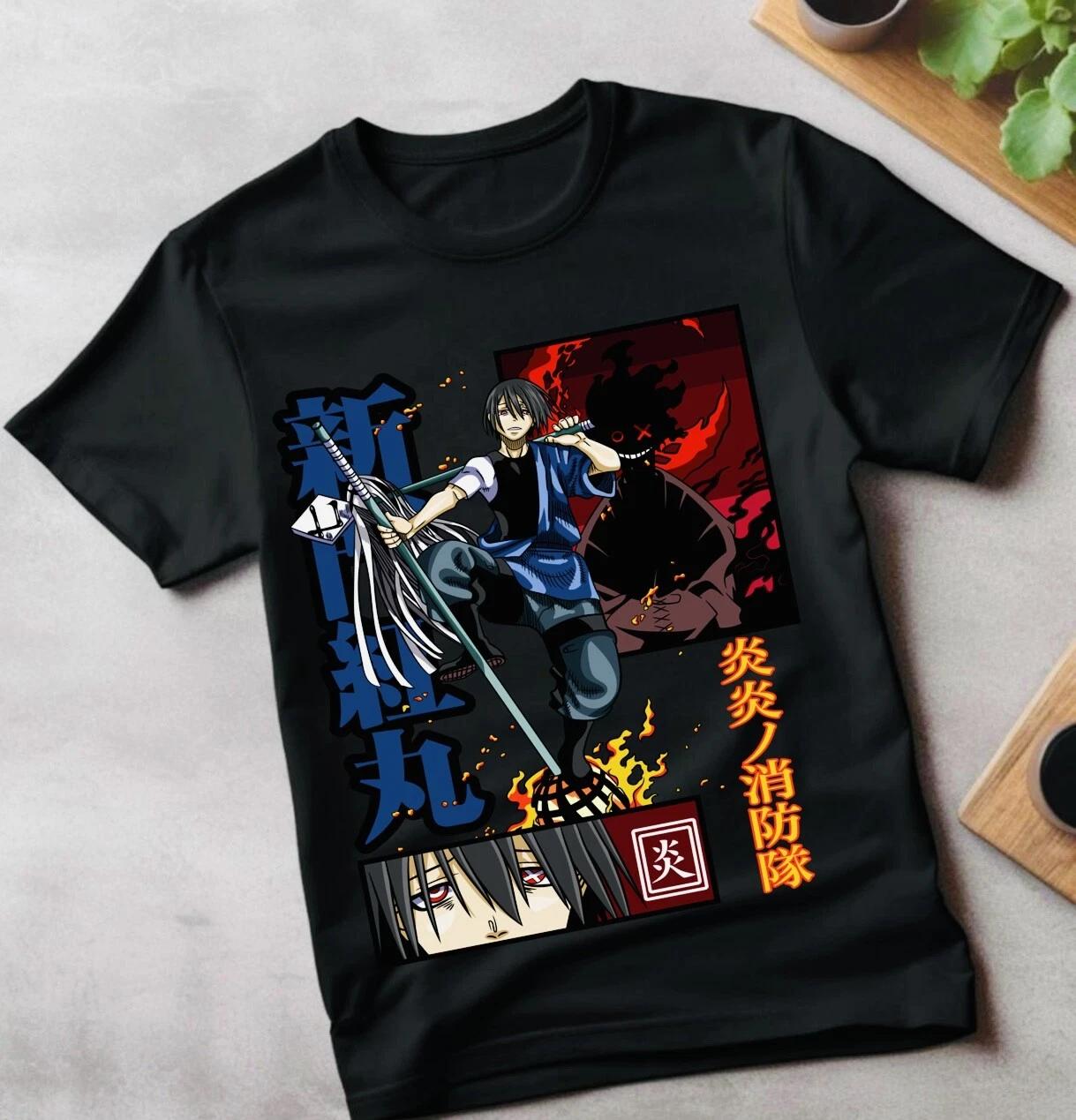новый,лучший,Унисекс футболка Benimaru Shinmon,Огненный отряд,Маки,Аниме,Шинра 4XL