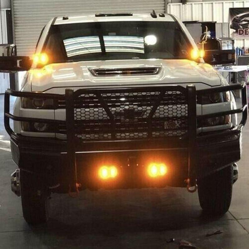 4'' Dual Side Shooter Dual Color Strobe Cree Pods for Truck ATV Boat 3-Sided 36W Car Work Lights LED Front Spotlights Lights