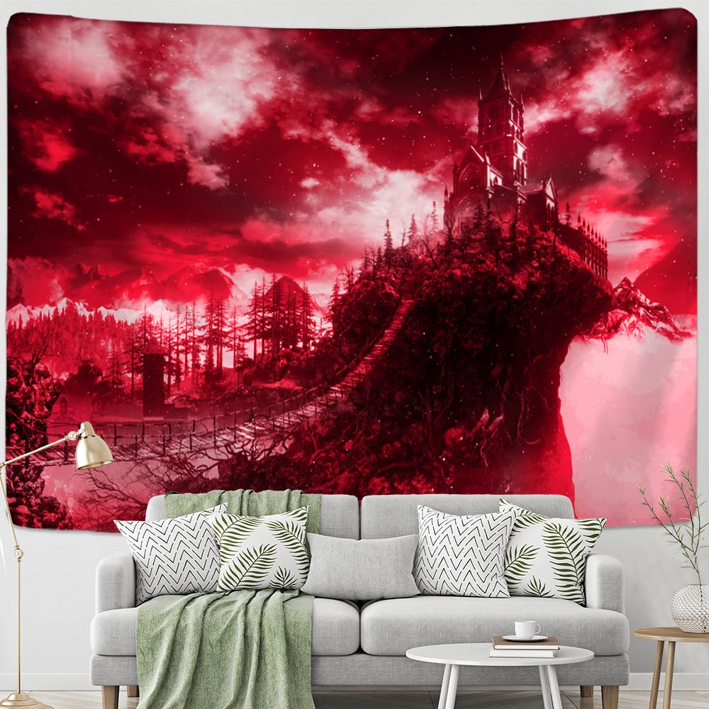 Tapiserie psihedelică pentru casă junglă, agățată pe perete, vrăjitorie, stil boem, hippie, artă, tapiz, estetică, decor acasă