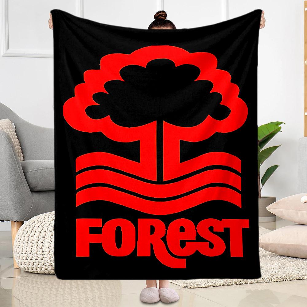 Tree Forest Logo Blanket Warmthful Decor Great for Couch Chair Picnics for All Occasions Stylish Decor Perfect Gift for Relatives and Friends