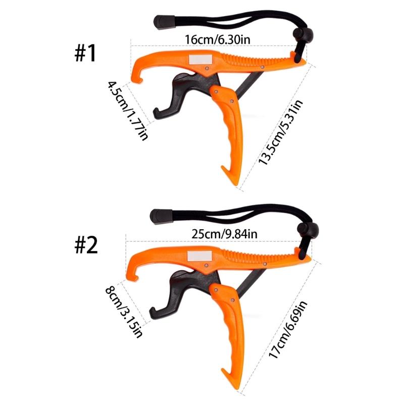 Plastic Fishing Pliers Fish Grabber Tool Nonslip Handle Fishes Lip Gripper Portable Fish Lip Clip Holder Controllers