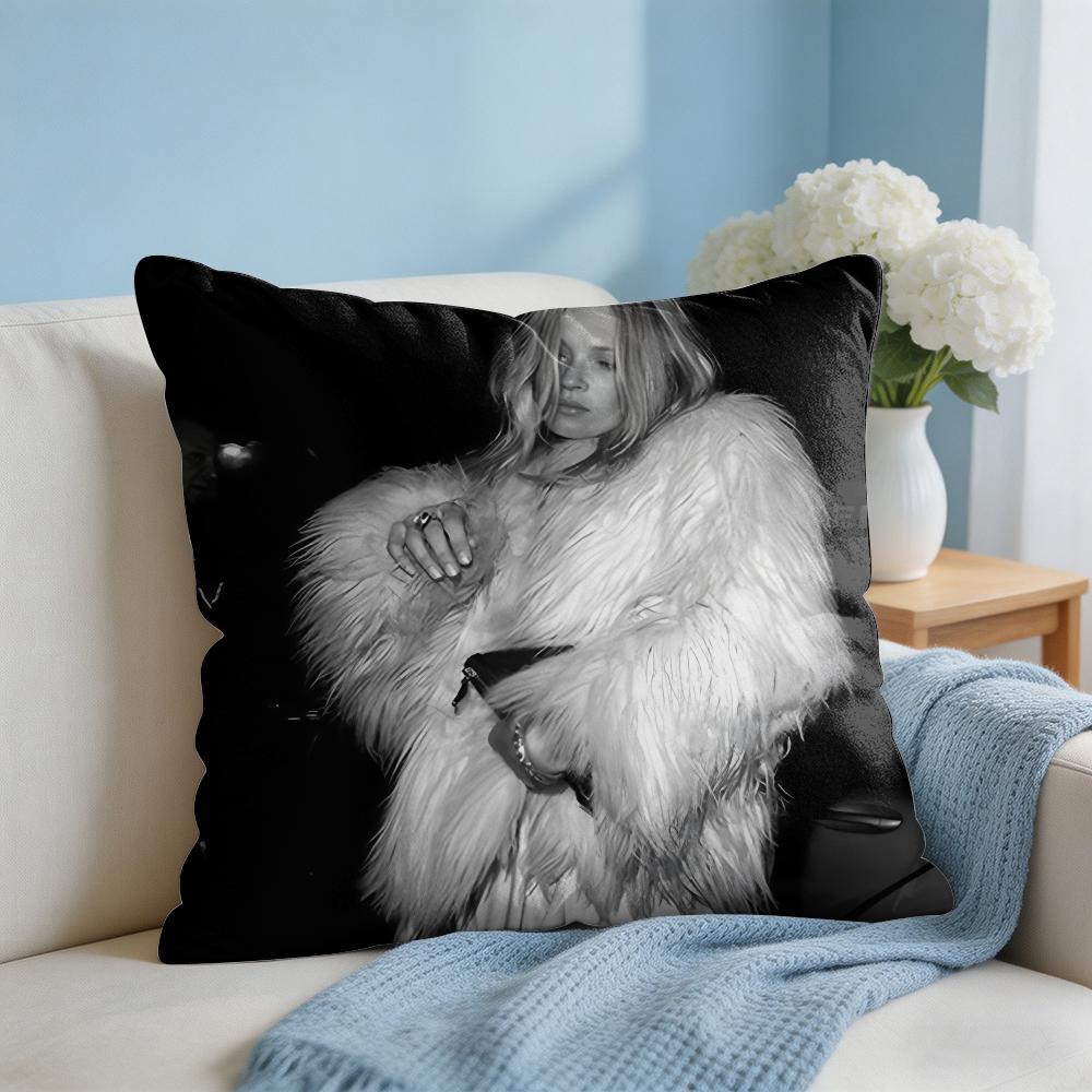 Model KKate MMoss Cushion Cover Square Pillow Bedroom Sofa Leisure Comfort Living Room Home Decoration X
