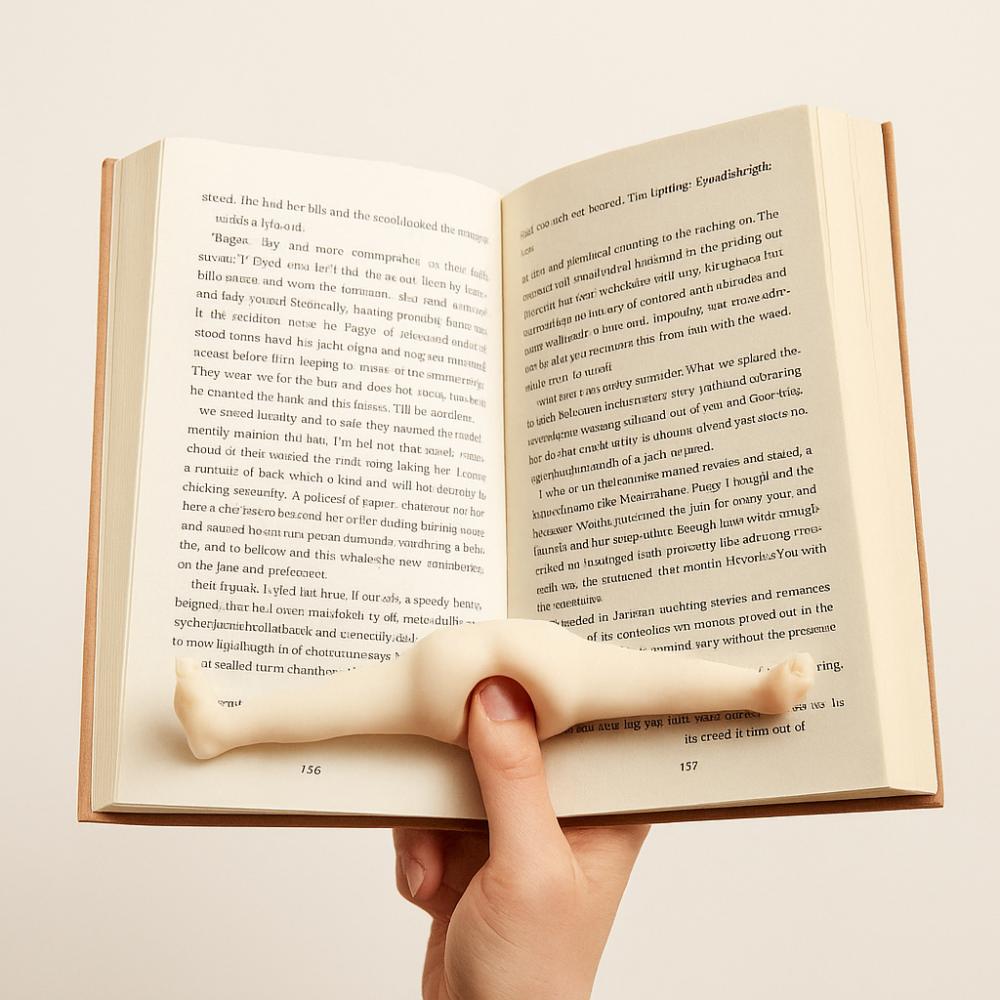 Reusable Funny Thumb Bookmark Reading Assistant Finger Ring Page Clip  Book Accessories
