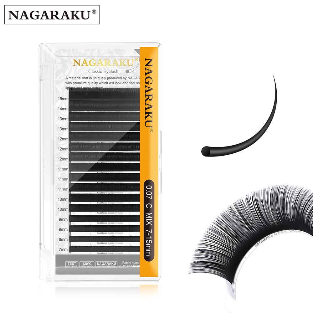 NAGARAKU 0,03/0,05 Matt Weich Handgemacht Einfach zu Greifen Blooming Falsche Wimpern