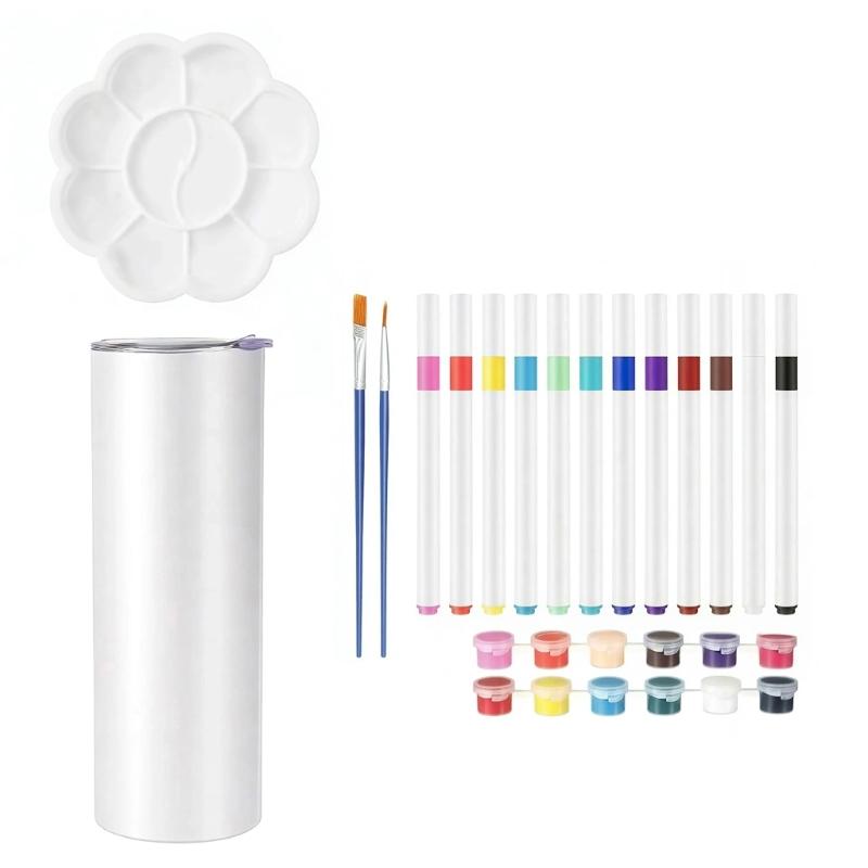 

Paint Your Own Mug Craft Set Includes Acrylic Paint Art Marker Brush for Kids Adults Christmas Valentine s Day Gift 1