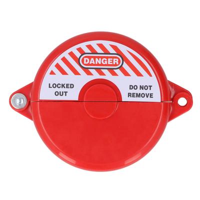 Sicherheitsventilsperre ABS-Kunststoff Absperrschieber Verriegelungsvorrichtung für Außengarten 64‑127mm Ventilstange Rot