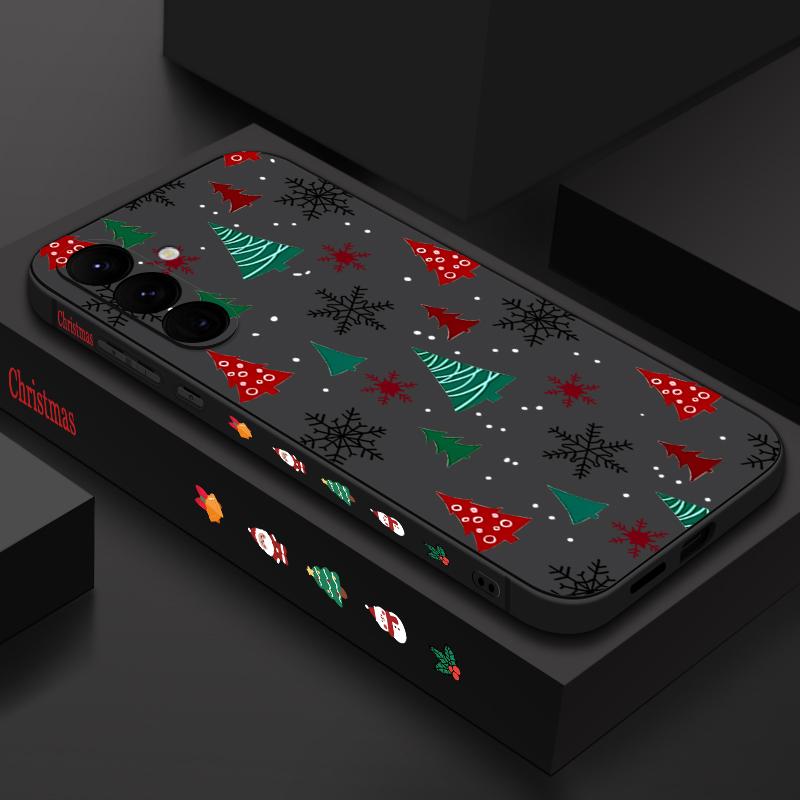 

Мультяшный Рождественский Чехол-шнурок для Samsung Galaxy S25 Edge S24 Ultra S23 S22 Plus S21 FE A54 A15 A35 A55 A16 A26 A36 A56 5G Funda Подарок Samsung Galaxy S25