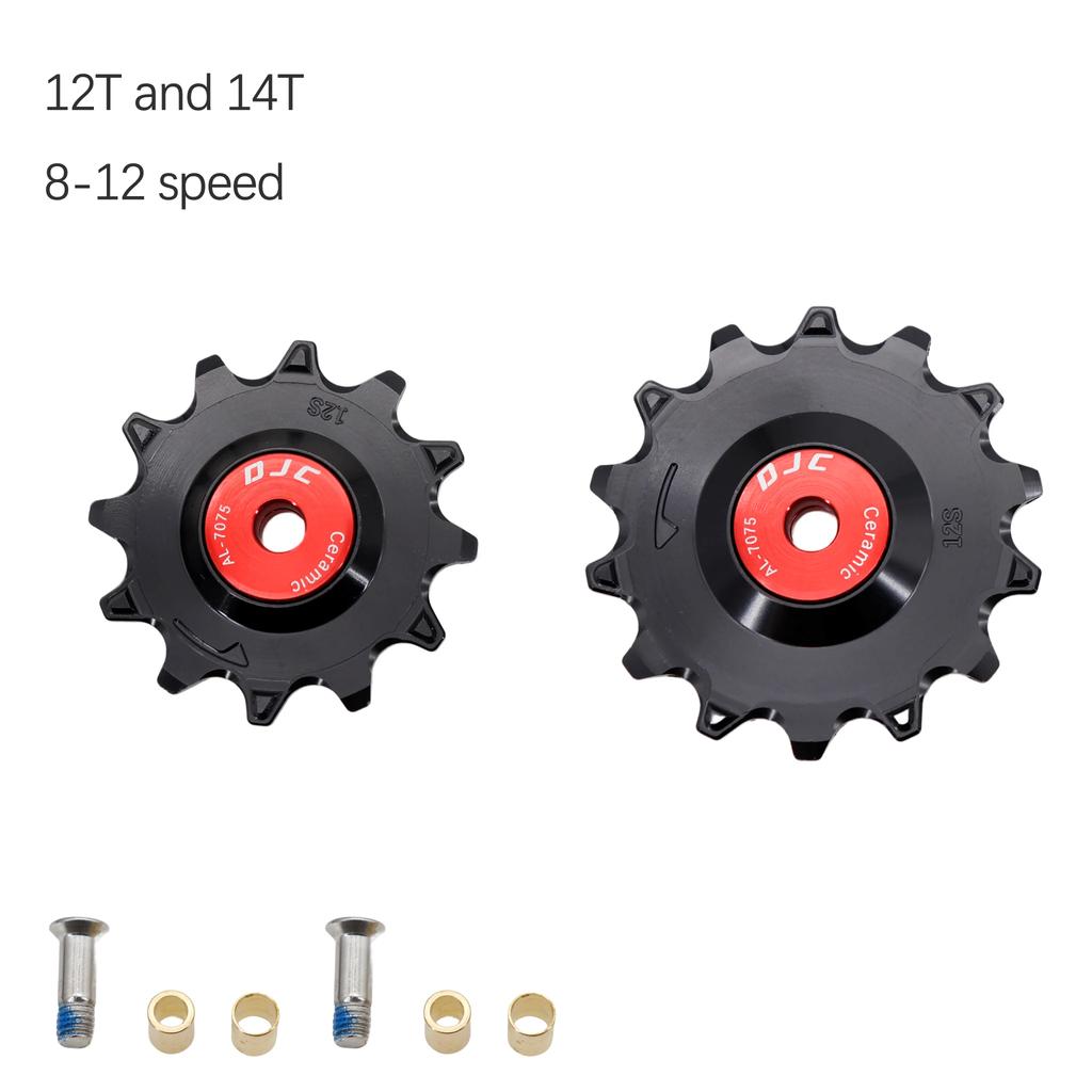 DJC 12 Speed Ceramic Bearing Pulley Wheel Guide Roller Jockey 11T 12T 13T 14T MTB Road Bike for Shimano for Sram 12s AXS T-TYPE