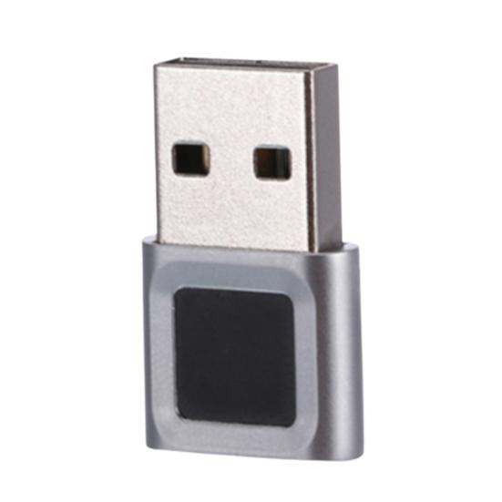 

USB Считыватель отпечатков пальцев для Windows 10/11 Hello Ноутбук Мини-ПК Донгл Сканер отпечатков пальцев 360-градусное касание Быстрое сопоставление Биометрический регистратор отпечатков пальцев серебряный