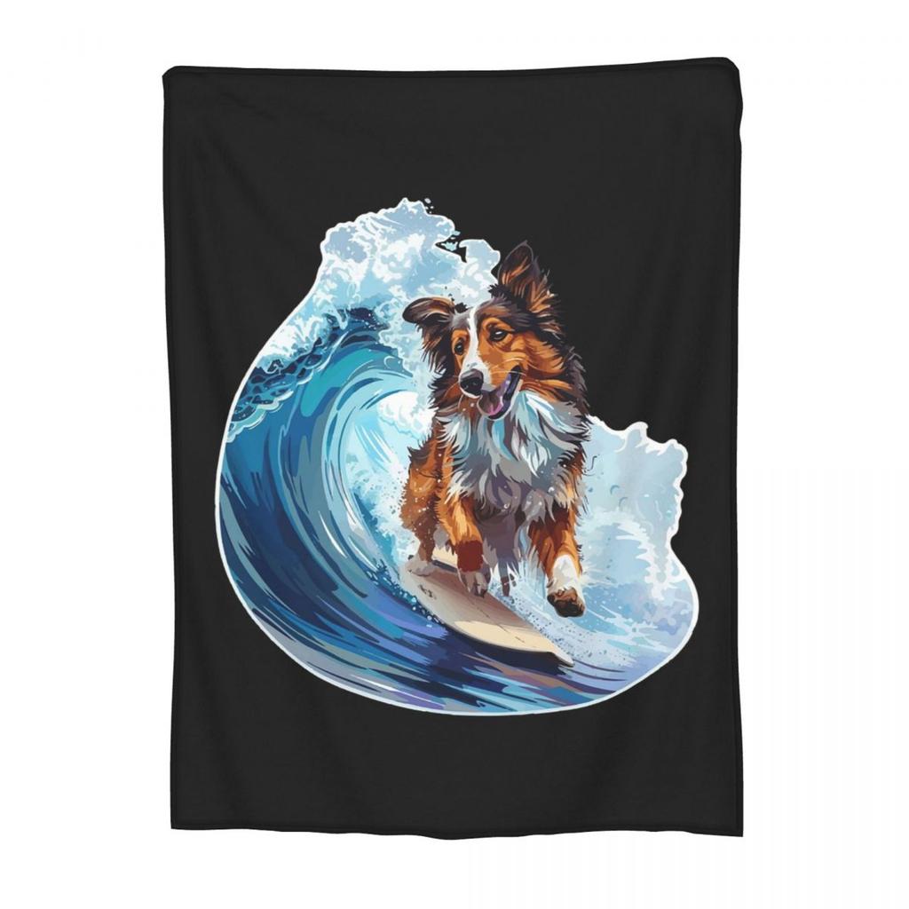 Sheltie Dog  Blanket Fleece Sofa Throw Blanket Multifunction for Home Bedroom Travel Throws Bedspread Quilt