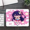 Anime Oshi No Ko Ai Hoshino Mousepad Small LockEdge Mouse Pad For Gamers Computer Desk Pad Rectangular Anti-slip Rubber
