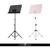 Portable Metal Music Stand Detachable Musical Instruments for Piano Violin Guitar Sheet Music Accessaries Black/Pink