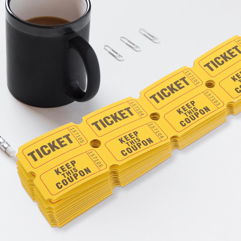 100Pcs Toy Lottery Tickets Raffle Travel Raffle Tickets Carnival Decorations Carnival Decor Circus Paper Tickets Tickets Labels