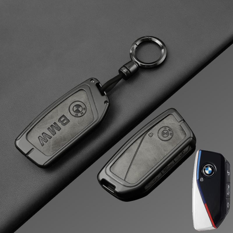 OSTB7 For BMW X1 U11 X7 X5 G05 LCI I7 IX XM Series 7 740Li U06 G81 M3 2023 2024 Zinc Alloy Car Remote Key Case Cover Shell Accessories