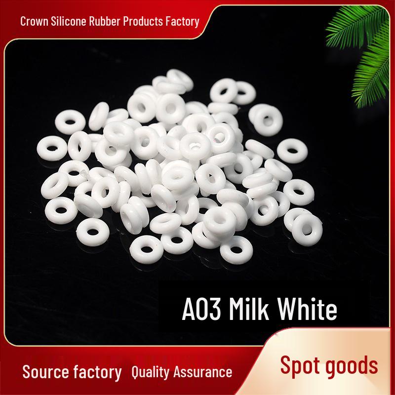 50-Piece Jade Silicone Spacer Rings for Bracelets, Chains, and Necklaces