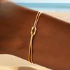 Bracciale da Donna in Acciaio Inossidabile Placcato Oro 18K, Carino Bracciale Tennis, Raffinato Gioiello in Acciaio Inossidabile per Donne