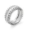 Elegant sterling silver Rings Super shiny CZ Finger Ring for Women Fashion Wedding Eternity  Bague Anillos for Lady