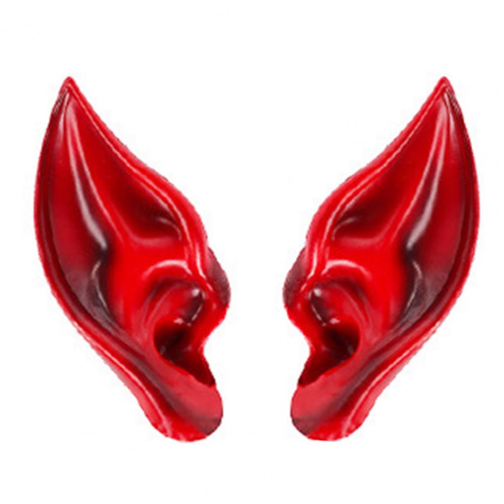 Uszy Elfa Dekoracja Halloweenowa Anime Wróżka Cosplay Akcesoria Sztuczne Anielskie Elfickie Uszy Rekwizyty Kostiumy Zdjęcie Dekoracja Świąteczna