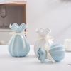 Minimalist Nordic Ceramic Vase, Water-Storing Flower Pot for Florist Supplies, Modern Home Decor