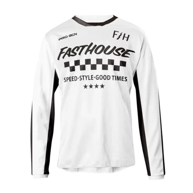 FASTHOUSE Herren Damen Schnelltrocknendes Langarm-Radtrikot Mountainbike Downhill Sommerfahrt