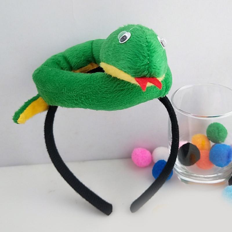 Snake Role Play Costume Set with Headband Tail Bowtie Skirt Halloween Snake Outfit Accessory for Kids Boy Girl Cosplay