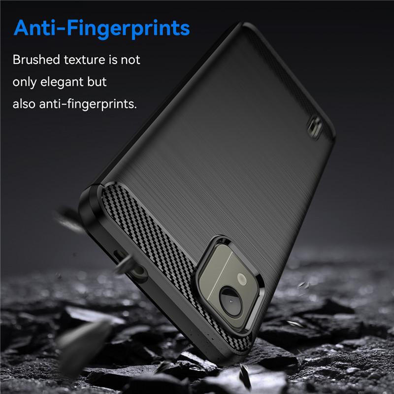 For Nokia C110 Case Nokia C110 Cover 6.3 inch Carbon Fiber Shockproof Silicone Bumper For Nokia C110 C100 C200 C300 C32 C31