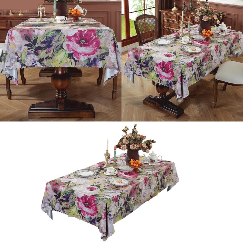 Stylish American Art Table Cover Scratch Resistant Polyester Multipurpose Home Decoration Accessory
