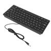 78 Keys Language Ultra Thin Keyboard Plug and Play Splash Proof USB Wired Compact Keyboard for English Bilingual Users