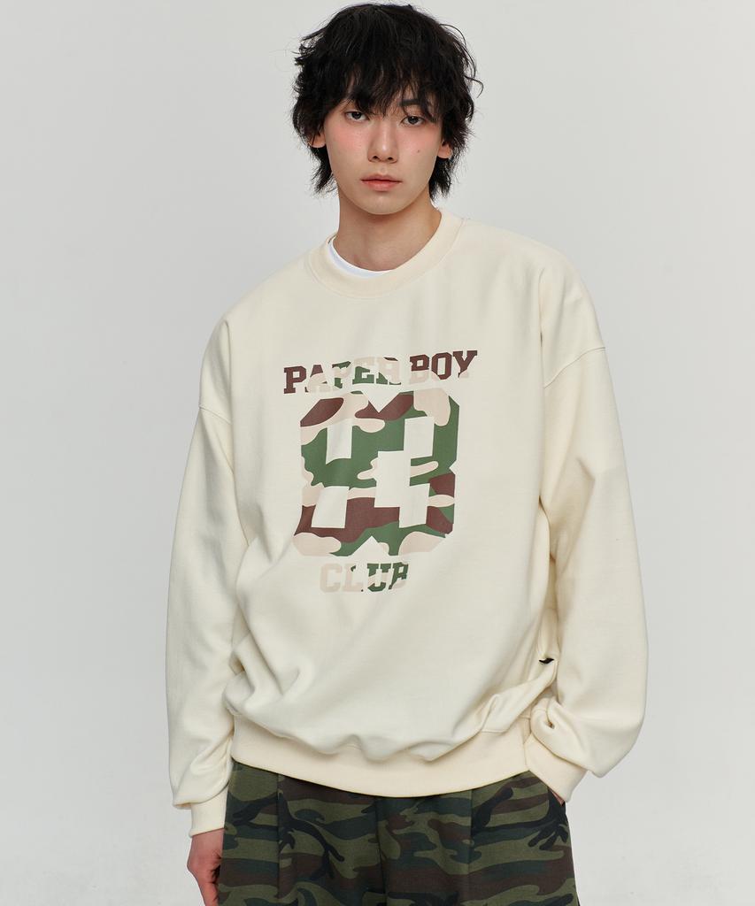 PAPERBOY Camo 83 Sweatshirt - Cream