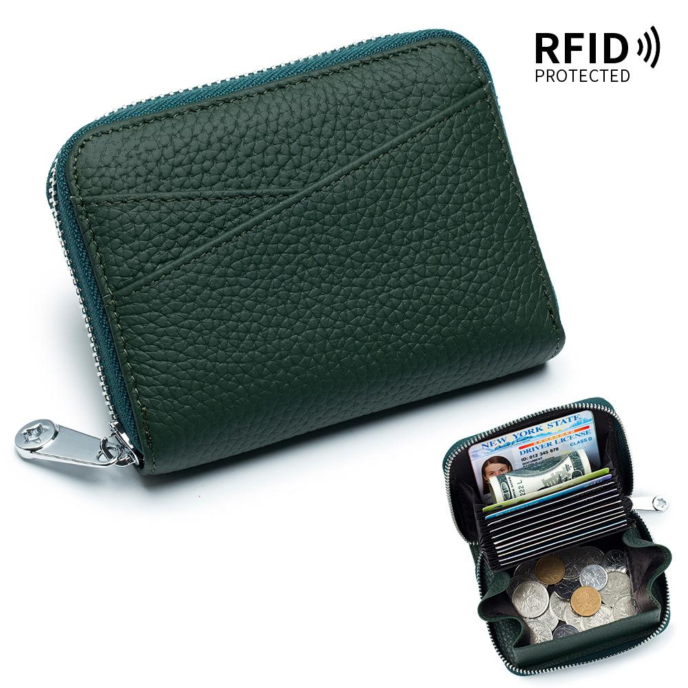 

Japanese organ multi-card card bag, RFID change bag, zipper card cover, men s and women s coin bag, large capacity