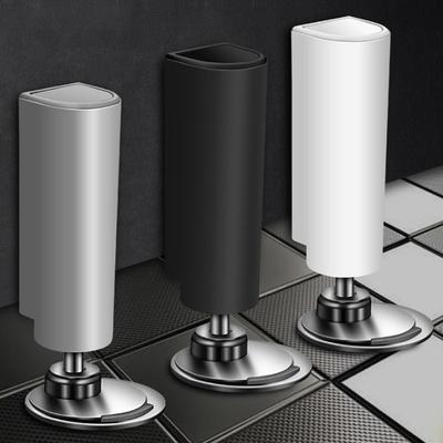 1Pc Magnetic Door Stopper Stainless Steel No Punching Door Stop Black Door Holder Suction Door Hardware Home Accessory