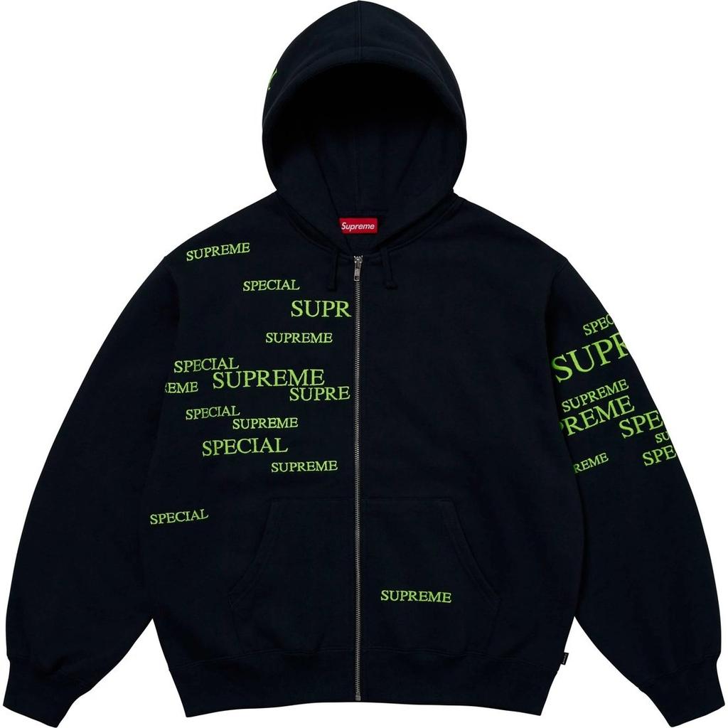Supreme FW24 WEEK12 Special Zip Up Hooded Sweatshirt Logo Unisex SUP-FW24-204