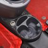 Sauicemy Carbon Fiber Cup Holder Cup Holder Drink Holder Protective Interior Car Decorative Trim Kit for Fiat 500 Fiber Look Cup Cover, Sticker,