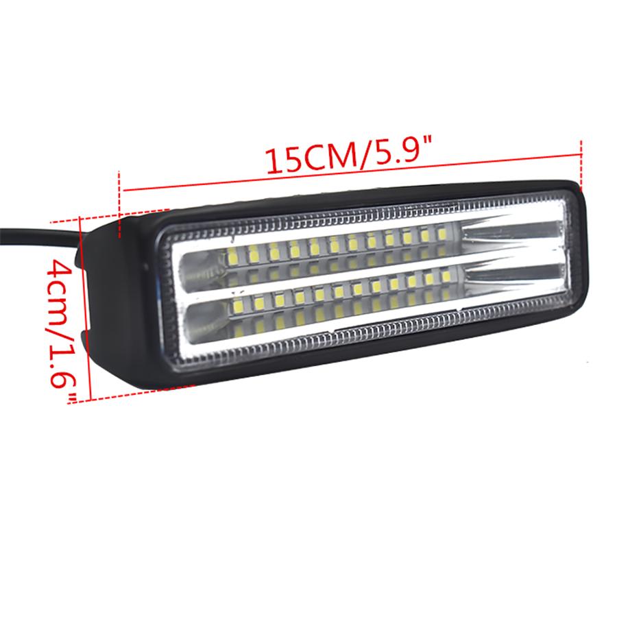 1Pc 72W SPOT LED  Work Light Lamp 12V For Boat Truck Driving ATV UTE  SUV