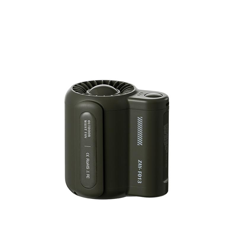 

Waist Clip Fan Portable Waist Mounted Cool Fan Rechargeable Mini Waist with 3 Speeds Strong Wearable Clip Belt Fan for Outdoor зелёный