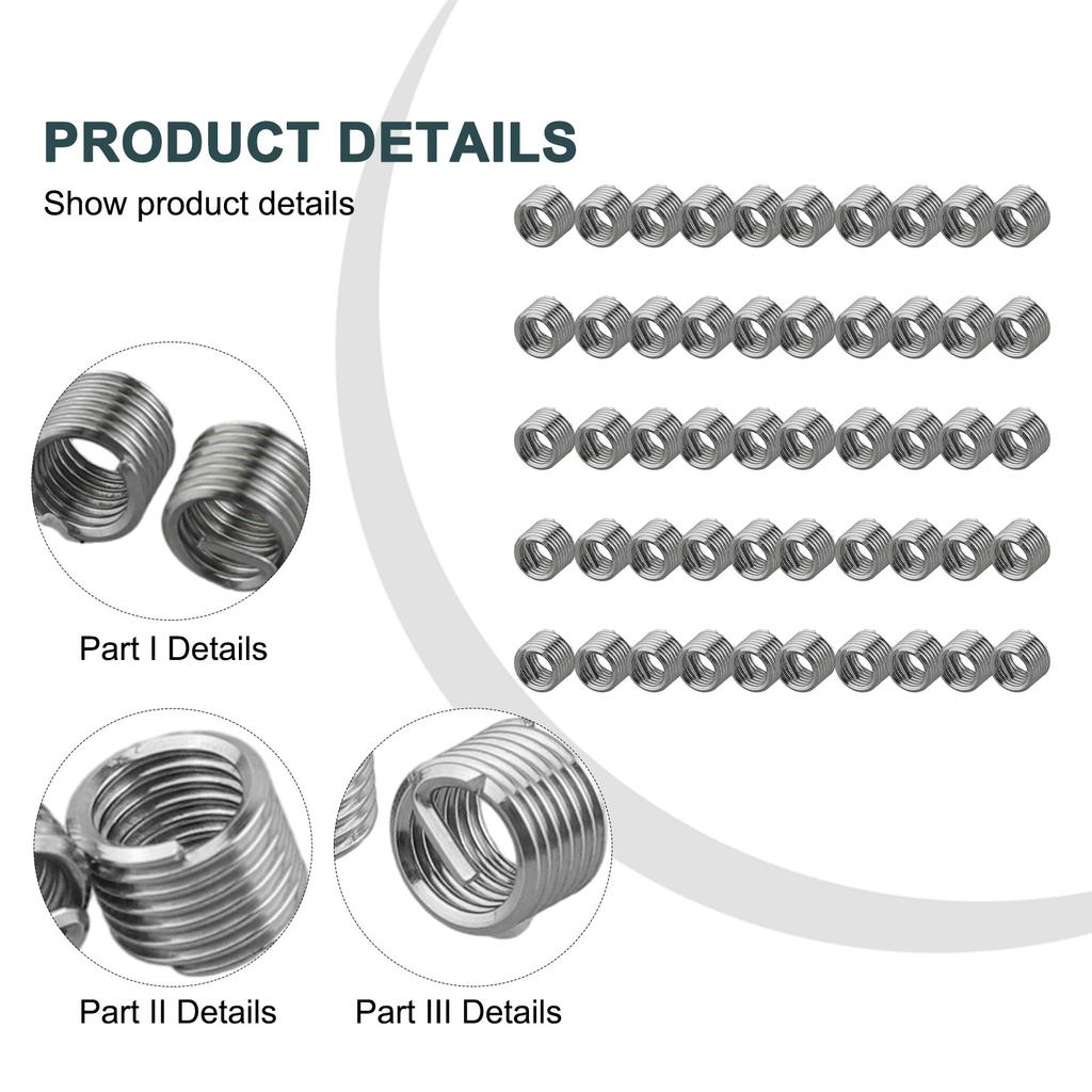 Thread Insert M6 X 1.0 1.5D Insert Length M6 x 1.0 1.5D Metric Coarse
