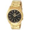 5 Sports Mechanical Watch Gold Tone Case Black Dial Modern