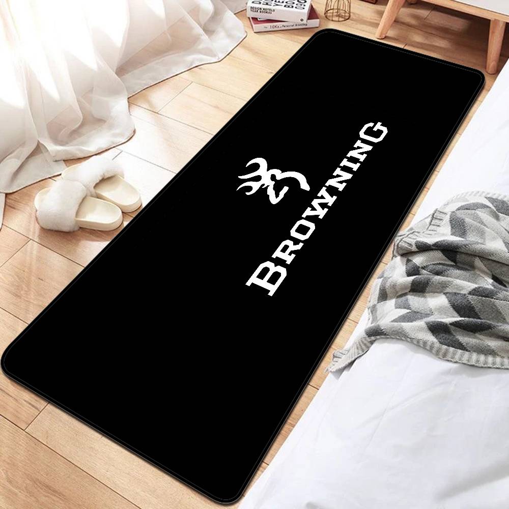 B-Browning Logo Bathroom Mat Kids Room Bedroom Decoration Balcony Anti-Slip Doormat Living Room Welcome Rug