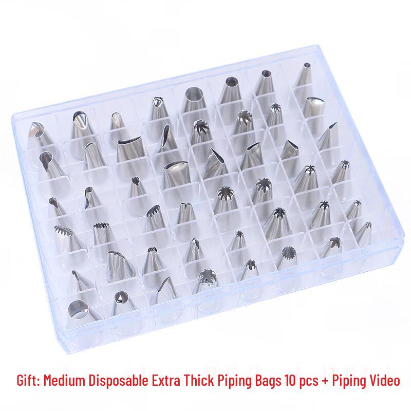 Zhaoran 48-Piece Cake Decorating Piping Nozzle Set