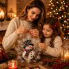 Christmas Pearl Diamond Painting Suncatcher Kit - 8 Inch Acrylic Snowflake Ornament with 3D Mixed-Size Beads Pre-Assembled Metal Chain for Holiday
