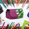 Pencil Case Large Capacity Cartoon Anime Pencil Case Double Layer Canvas Pencil Bag Gift for Girls