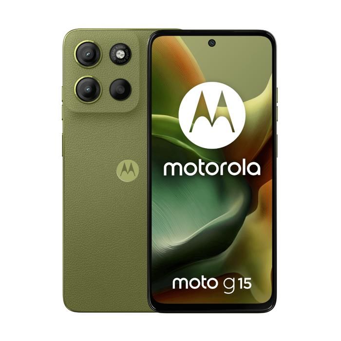 Motorola Moto G15 4G 4 Go/128 Go Vert (Iguana Green) Double SIM
