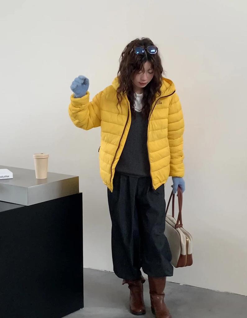 Lightweight Short Hooded Quilted Warm Cotton-padded Jacket