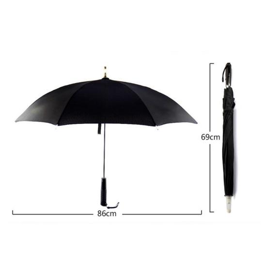 Umbrelă de protecție creativă colorată cu LED, rezistentă la vânt, soare, ploaie, noapte