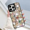 Mirror Phone Case for iPhone 15 11 13 14 for 15 16 Pro Max 12 13 16 Pro Cloud Flower and Animal Cute Style Phone Case