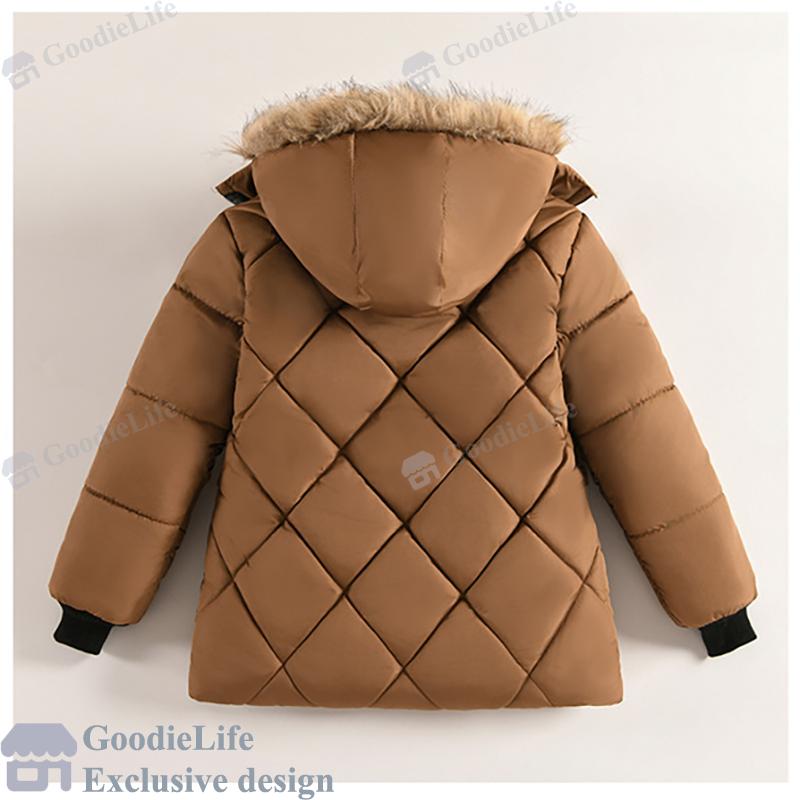 Boys Winter Jacket Fashionable Down Coat Warm Padded Jacket Trendy New Style Outerwear for Kids