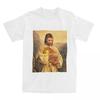 Cheems Jesus TShirts Men Women Doge Meme Awesome Pure Cotton Tee Shirt O Neck Short Sleeve T Shirts Birthday Present Clothing